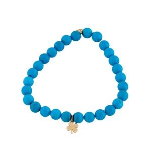 Sydney Evan 14K Magnesite Bead Bracelet